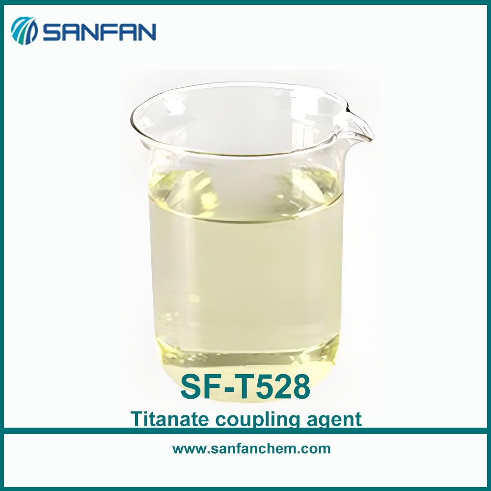 SF-T528 Tetraisopropyl di(dioctylphosphate) titanate Titanate coupling agent CAS No.: '65460-52-8 china