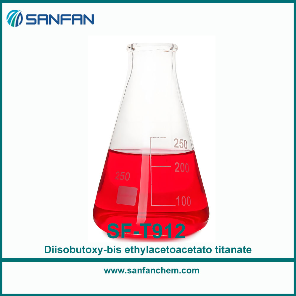 SF-T912 Diisobutoxy-bis ethylacetoacetato titanate Titanate series CAS No.: 83877-91-2 china